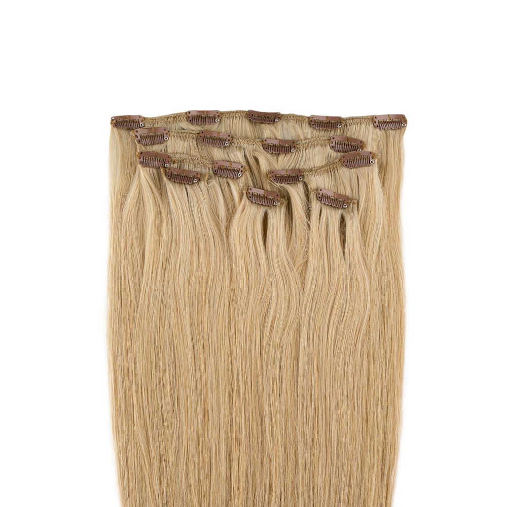 Clip On Extensions i Honningblond #15 - Langvarig Kvalitet