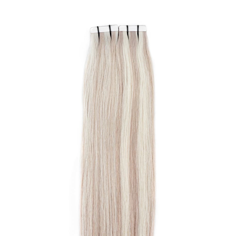 Tape Extensions Mix 16/60 - Lys og Mørk Askblond